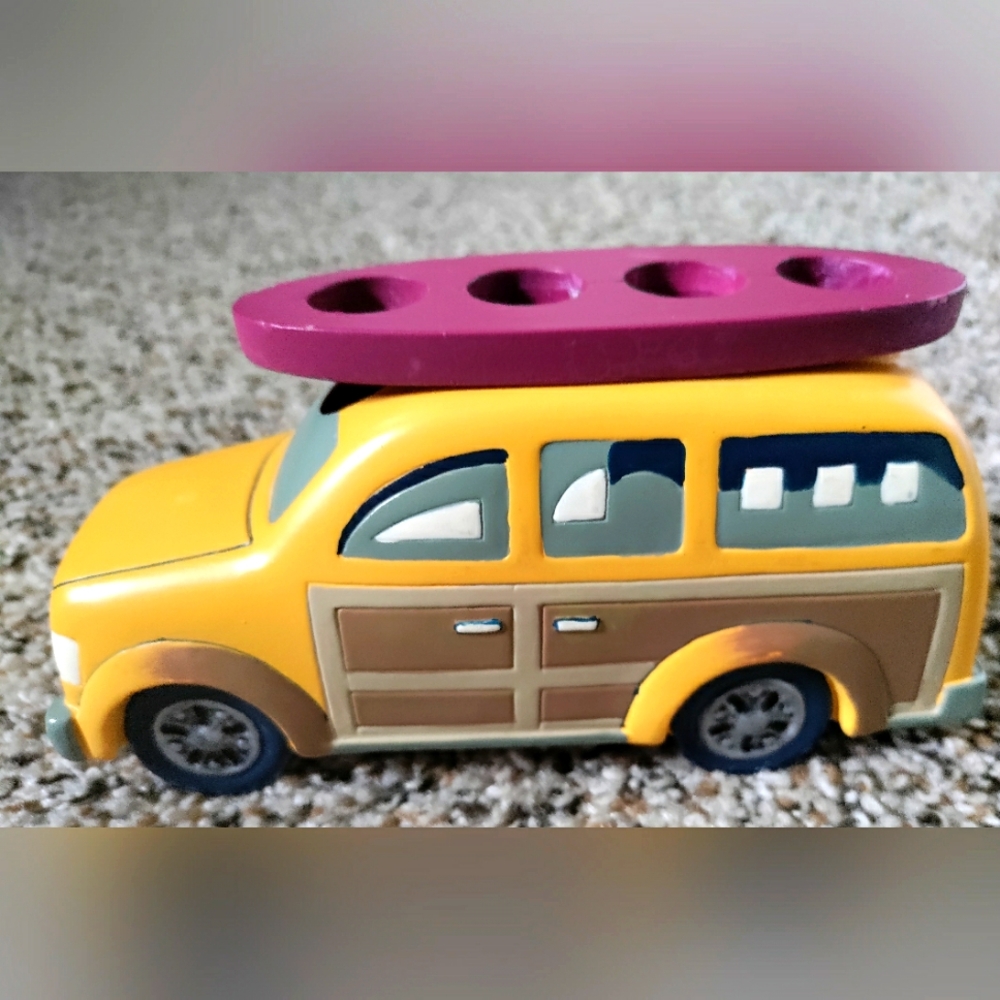 Resin Woody Beach Surf Pencil Pen Holder